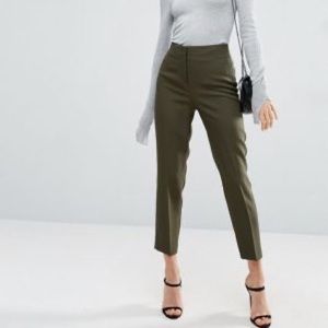High Waisted Green Trousers
